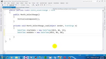 How to select a Range of Dates in the MonthCalendar Control C# NET 2012