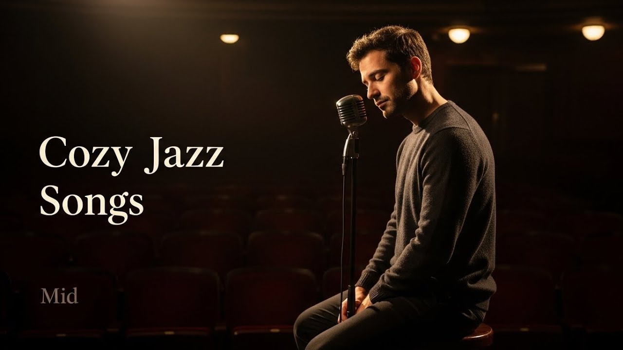 Cozy Jazz Songs 🎭 Empty Theater Jazz | Male Vocal Smooth Jazz
