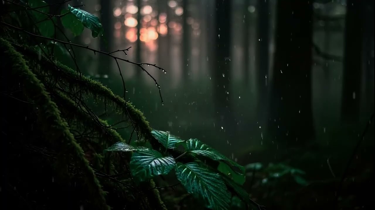 Relaxing Rain Ambience | Deep Sleep, Meditation Music, Sound Therapy, Healing