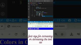 Day 3 | CSS Tutorial #3 CSS Colors & Fonts Explained  #html5 #programming #coding #frontendcourse