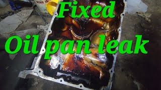 How to remove & replace oil pan for Acura mdx 2nd gen. Oil leak fixed