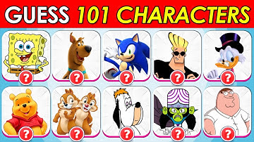 Can You Guess the Cartoon Character In 3 Seconds 🤩⏱ | 101 Characters