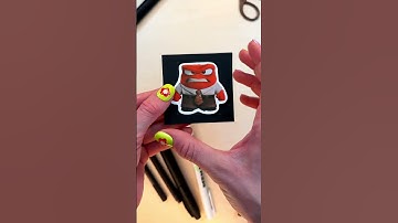 Amazing Paper Craft Trick with Anger by Inside Out 🔥#insideout #insideout2 #papercraft #trick #wow