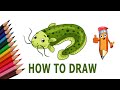 How to draw a beautiful catfish, #YouTubeKids