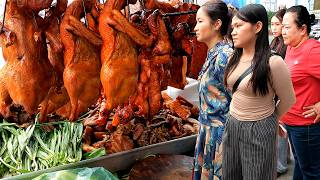 The Fastest Giant Pork Chops! Meat 80Kg sold out before sunset! Cambodian street food