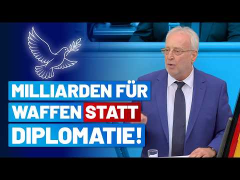 Diplomatiefonds lächerlich klein im Vergleich zu Rüstung! - Jürgen Koegel - AfD-Fraktion Bundestag