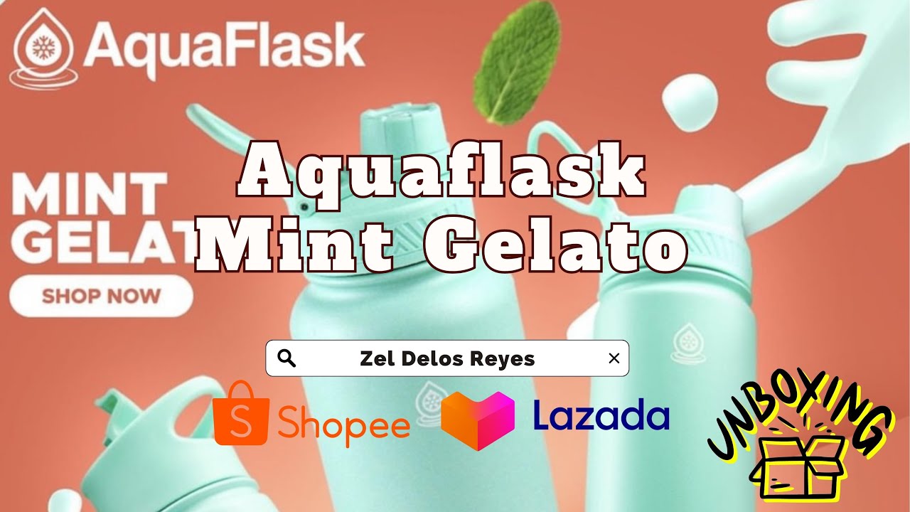 Unboxing Aquaflask in color Mint Gelato YouTube