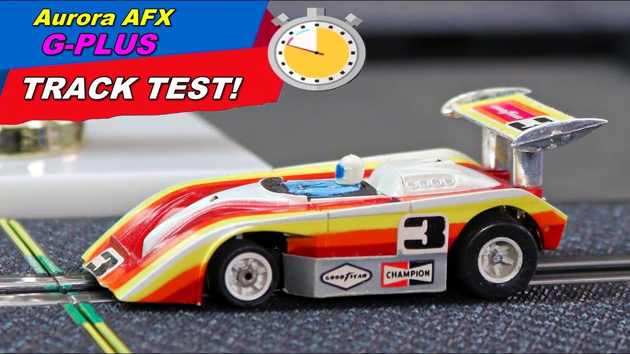 Aurora AFX G Plus SHADOW slot car TRACK TEST - YouTube