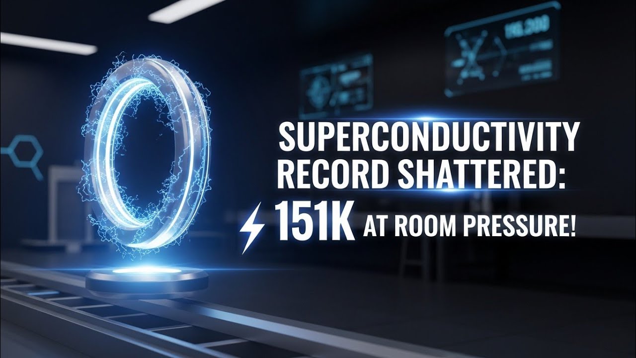 Superconductivity Record Shattered: 151K at Room Pressure! - YouTube