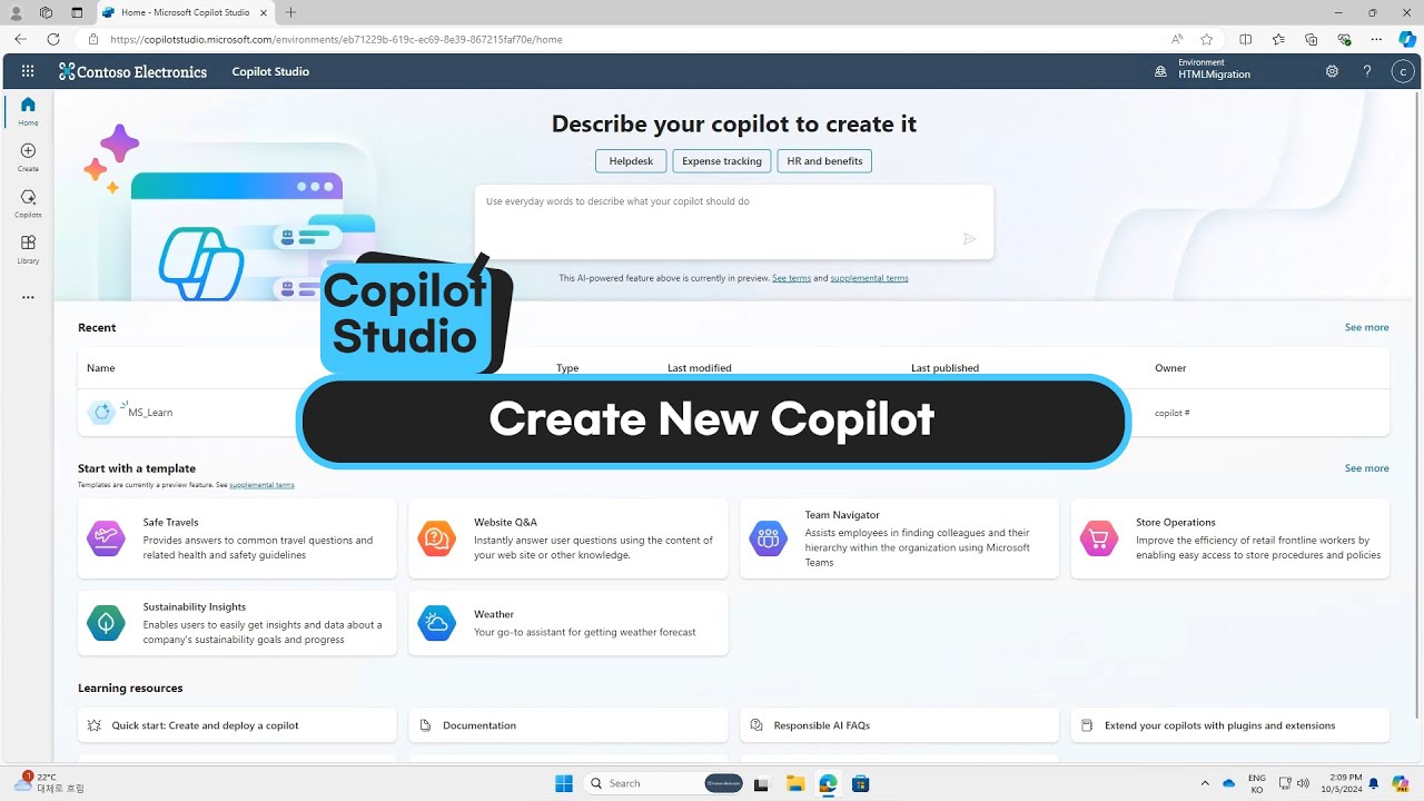Copilot Studio. Create New Copilot #copilotstudio - YouTube