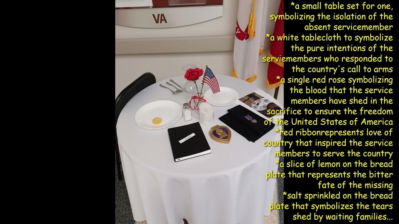 What is a Missing Man Table or Fallen Comrade Table? FACTS YouTube