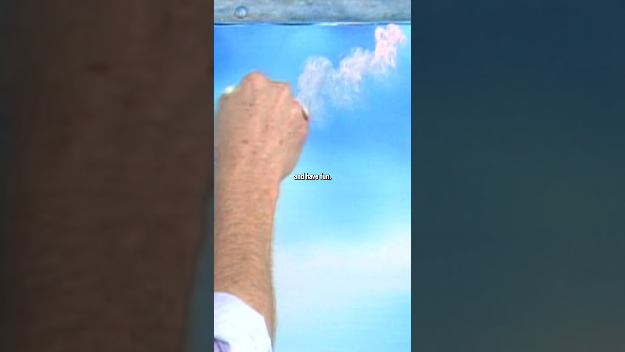 "Maybe there's just a happy little cloud that just sorta float around in the sky and have fun" 