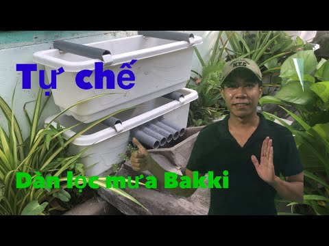 Video Chế dàn lọc mưa Bakki giá rẻ cho hồ cá Koi từ khay... - youtube