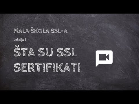 Video: Šta sadrži SSL certifikat?