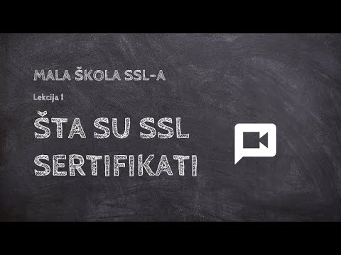 Video: Što su ssl certifikati?