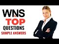 Wns hiring team interview questions with sample answers