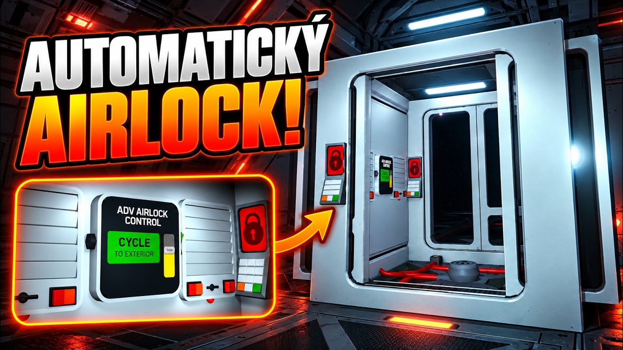 Funkční airlock ve hře Stationeers