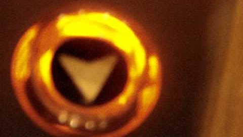 Before Modernization: A View of the Original Otis Lexan Touch Sensitive call buttons