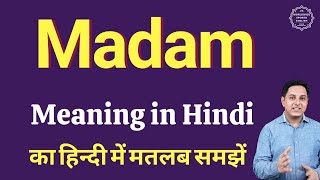 Madam Meaning In Hindi Madam Ka Kya Matlab Hota Hai Daily Use English Words