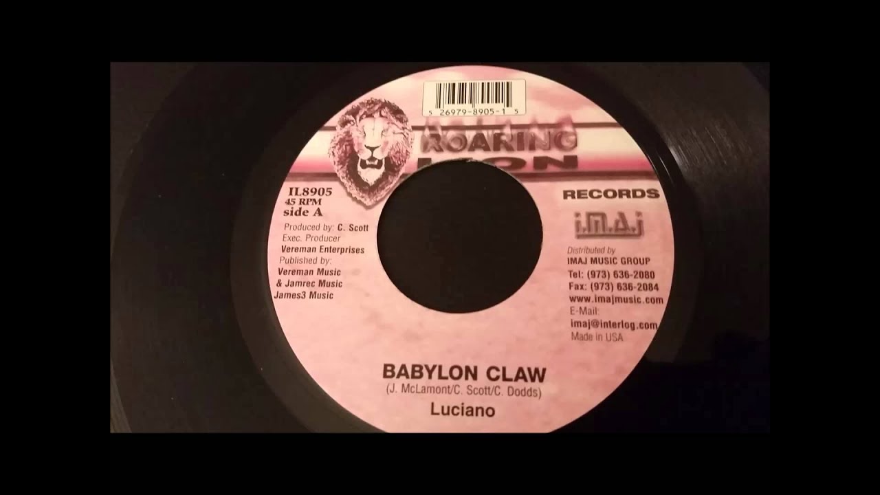 Luciano Babylon Claw Roaring Lion 7" w/ Version