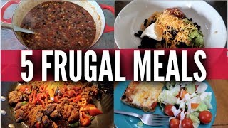 Five Frugal Meals for Large Families | Budget Dinners | Price Breakdowns from Frugal Fit Mom