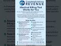 #medicalbilling #revenuemanager #innovation #professionaltreatment #doctor #medicalcodingandbilling
