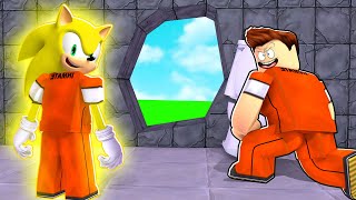 Breaking OF PRISON In Roblox, super sonic out.