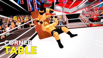 CORNER TABLE FURNITURE FOR WRESTLING REVOLUTION 3D!