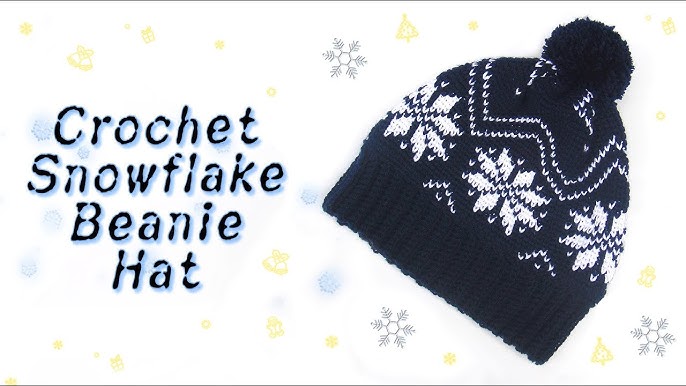 Fair Isle Crochet Beanie - free pattern + video tutorial - For The Frills