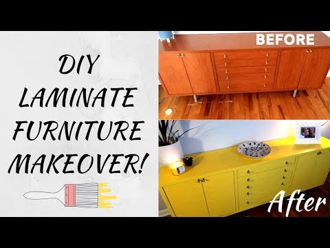 how-to-paint-laminate-furniture!-mid-century-ikea-diy-refinish!