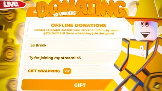🔴 PLS DONATE LIVE🔴 💸Donating 10-15 Robux to Viewers 💸