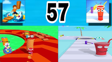 Shortcut Run VS Juice Run : GameplayWalkthrough All Levels ( part 57)