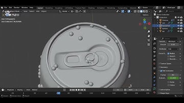 modelling soda can in blender 3D