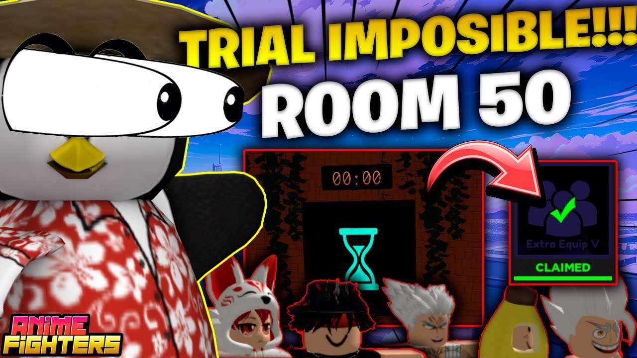 💫NEW ANIME FIGHTERS UPDATE 43.5.0?! ROOM 50 IMPOSSIBLE TIME TRIAL CARRIES  + Giveaway 💫 