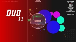 Agar.io - Duo Takeover #11 vs. Quad + Splitrun Part