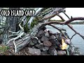 Building a Shelter on a Cold Island🍂LATE AUTUMN CAMPING