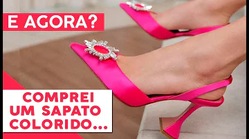 O que combina com sapato rosa?