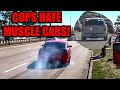 MUSCLE CARS SEND IT in Front of COPS and Get BUSTED!