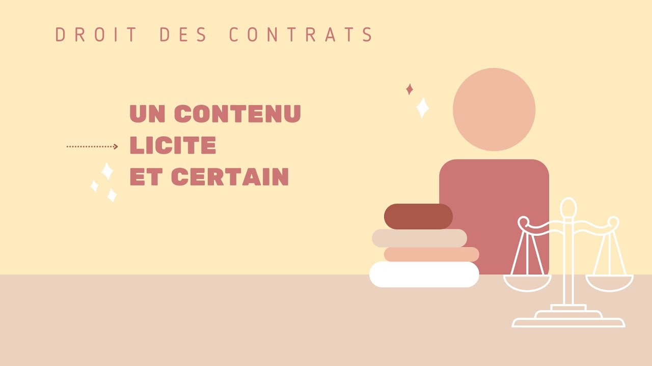 Un contenu licite et certain