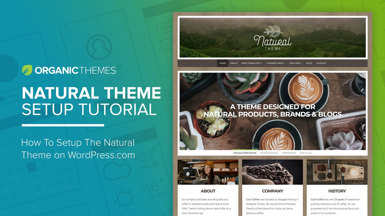 Natural Theme Setup Tutorial - WordPress.com - YouTube