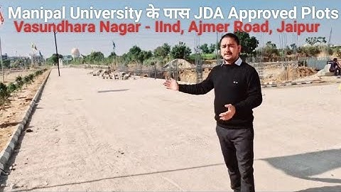 JDA Approved Plots । Vasundhara Nagar - IInd, Near Manipal University Jaipur
