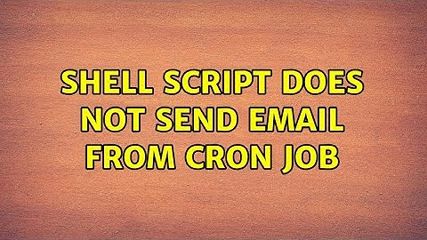 Shell Script does not send email from Cron job