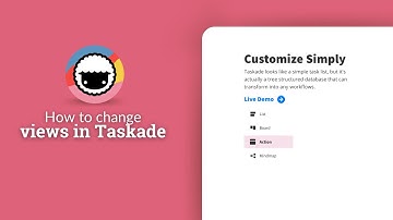 How to change views in Taskade?