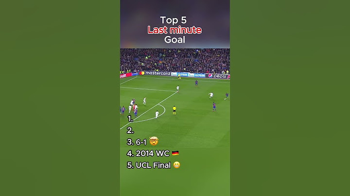 Top 5 last minute goals in football!