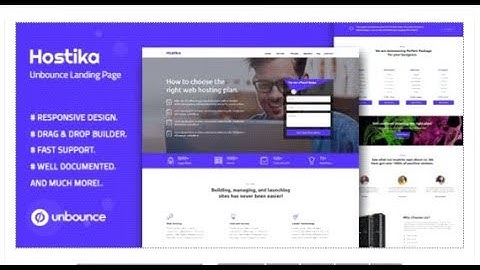 Hostika — Unbounce Landing Page Template | Themeforest Templates