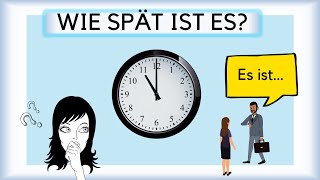 Die Uhrzeit + Test | Wie spät ist es? | Deutsch lernen