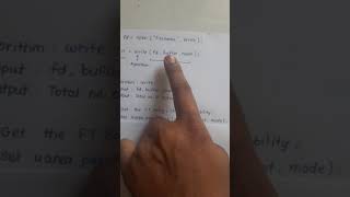 Write Algorithm - UNIX
