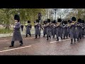 Band of the Grenadier guards return to St. James’s Palace