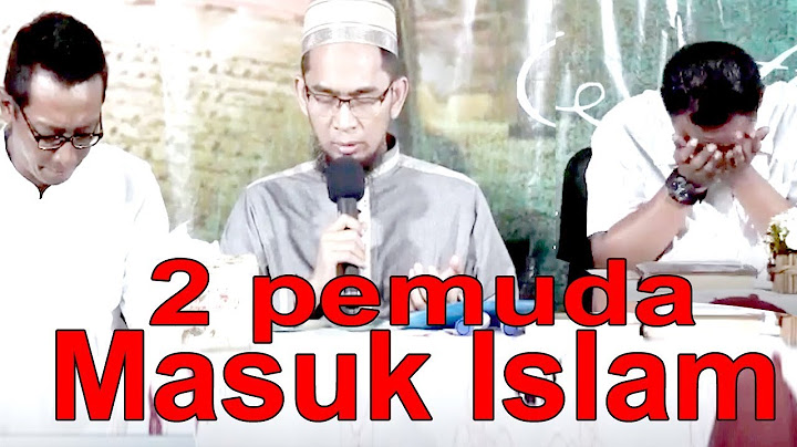 Masyaallah 2 Pemuda BerSyahadat dibimbing Ustadz Adi Hidayat, Lc , MA.