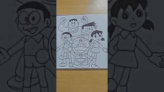 🎀Doraemon Full Gang Drawing...🎀